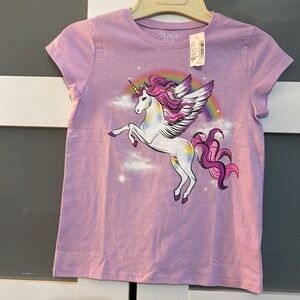 Whimsical wings lilac, unicorn tee